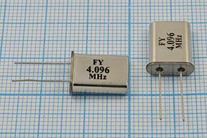Кварцевый резонатор 4,096 МГц - 4096 HC49U 16 30 1Г (FY) Кварцевый резонатор 4,096 МГц - 4096 HC49U 16 30 1Г (FY)