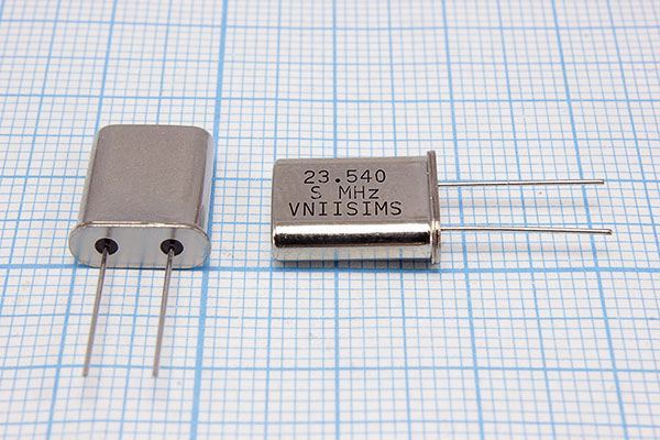 Кварцевый резонатор 23,54 МГц - 23540 HC49U S 15 30/-40~70C РПК01МД-6ВС 1Г
