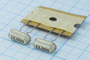 Кварцевый резонатор 12 МГц - 12000 HC49S3-LWF 18 ATS-49U 1Г (12.000)