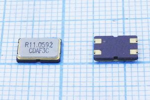 Кварцевый резонатор 11,0592 МГц - 11059,2 SMD07050C4 10 30 30/-20~70C C7SB 1Г Кварцевый резонатор 11,0592 МГц - 11059,2 SMD07050C4 10 30 30/-20~70C C7SB 1Г
