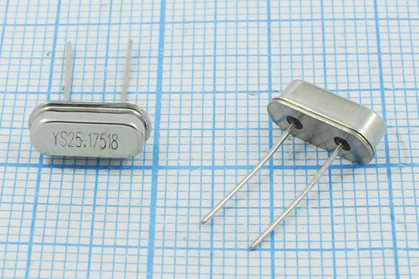 Кварцевый резонатор 25,175 МГц - 25175 HC49S3 18 25 30/-20~70C 49S 1Г