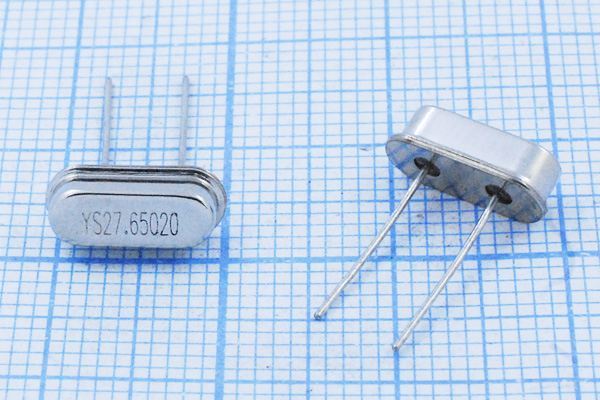 Кварцевый резонатор 27,65 МГц - 27650 HC49S3 20 30 30/-20~70C 49S 1Г