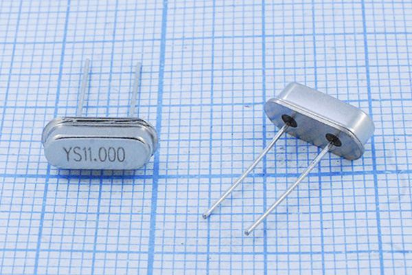 Кварцевый резонатор 11 МГц - 11000 HC49S3 S 30 50/-20~70C 49S 1Г