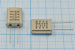 Кварцевый резонатор 4,9152 МГц - 4915,2 HC49U 20 MM49N 1Г (M.P.CO.)