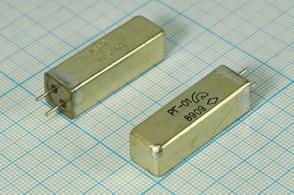 Кварцевый резонатор 0,05 МГц - 50 УЕ 20 100/-10~60C РГ01-7АХ 1Г 11x11x34