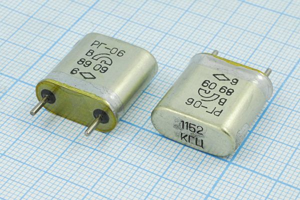 Кварцевый резонатор 1,152 МГц - 1152 HC6U /-60~85C РГ06БА-7ДТ 1Г