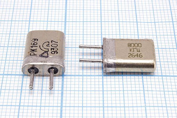 Кварцевый резонатор 8 МГц - 8000 HC25U 15 20/-10~60C РК169МА-6АП 1Г