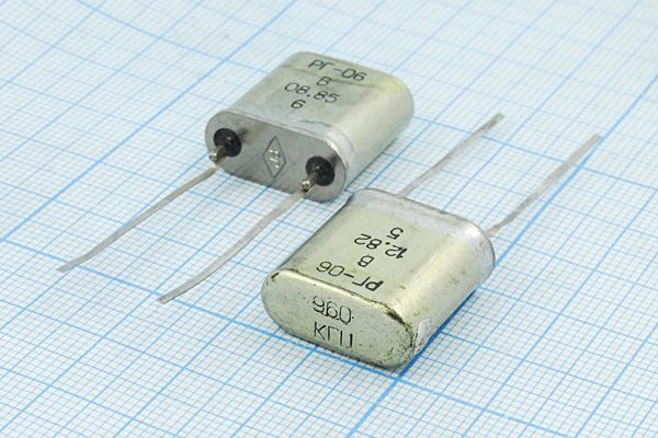 Кварцевый резонатор 0,96 МГц - 960 HC33U S 20 40/-60~85C РГ06ББ-7ДТ 1Г