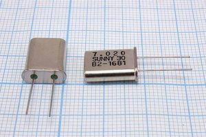Кварцевый резонатор 7,02 МГц - 7020 HC49U 30 SA[SUNNY] 1Г (SUNNY30)