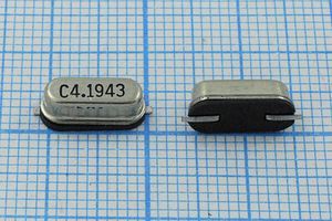 Кварцевый резонатор 4,194304 МГц - 4194,304 SMD49S4 20 1Г (C4.1943)
