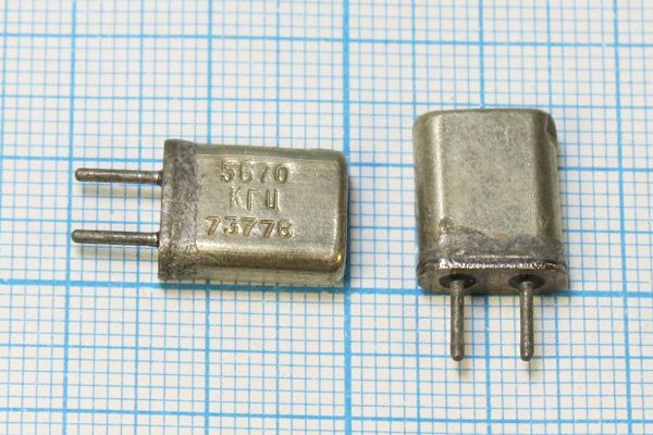 Кварцевый резонатор 5,67 МГц - 5670 HC25U МА 1Г