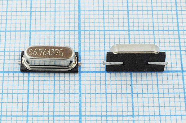 Кварцевый резонатор 6,764375 МГц - 6764,375 SMD49S4 12 30 30/-10~60C 49S-SMD 1Г