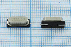 Кварцевый резонатор 13,56 МГц - 13560 SMD49S4 20 30 30/-10~60C 49S-SMD 1Г