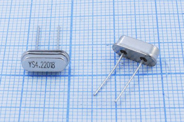 Кварцевый резонатор 4,22 МГц - 4220 HC49S3 18 30 50/-20~70C 49S 1Г