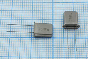 Кварцевый резонатор 75 МГц - 75000 HC45U РК45[HC45U] ХСР 3Г