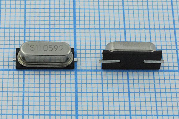 Кварцевый резонатор 11,0592 МГц - 11059,2 SMD49S4 12 30 30/-10~60C 49S-SMD 1Г