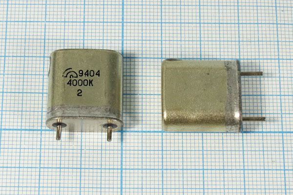 Кварцевый резонатор 4 МГц - 4000 HC6U БА 1Г
