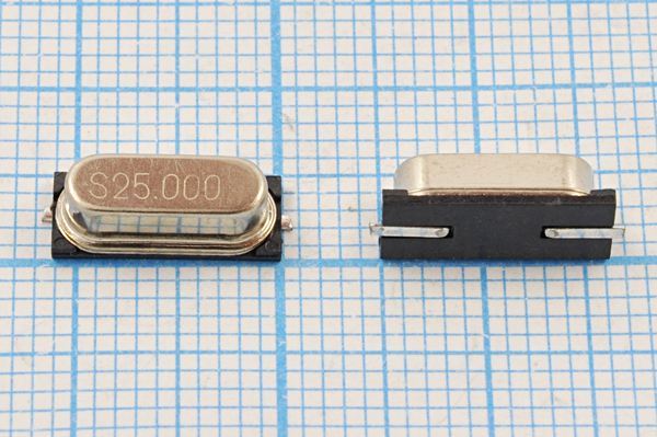 Кварцевый резонатор 25 МГц - 25000 SMD49S4 20 30 30/-10~60C 49S-SMD 1Г