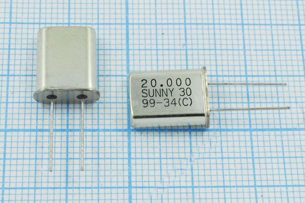 Кварцевый резонатор 20 МГц - 20000 HC49U 30 SA[SUNNY] 1Г (SUNNY30)