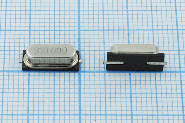 Кварцевый резонатор 10 МГц - 10000 SMD49S4 30 30 30/-10~60C 49S-SMD 1Г (S10.