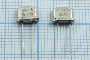 Кварцевый резонатор 89,775 МГц - 89775 UM4 S 30 30/0~50C РК418МР-8МС 3Г Кварцевый резонатор 89,775 МГц - 89775 UM4 S 30 30/0~50C РК418МР-8МС 3Г