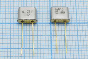 Кварцевый резонатор 123,455 МГц - 123455 UM5 S 30 30/0~50C РК418МН-8МС 5Г