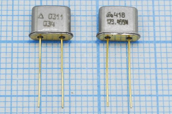 Кварцевый резонатор 123,4565 МГц - 123456,5 UM5 S 30 30/0~50C РК418МН-8МС 5Г