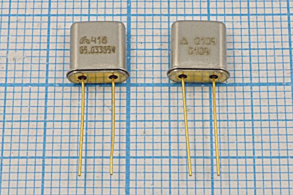 Кварцевый резонатор 65,03365 МГц - 65033,65 UM1 S 30 30/0~50C РК418-8МС 3Г