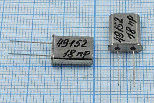 Кварцевый резонатор 49,152 МГц - 49152 HC49U 18 49U[SDE] 3Г бм