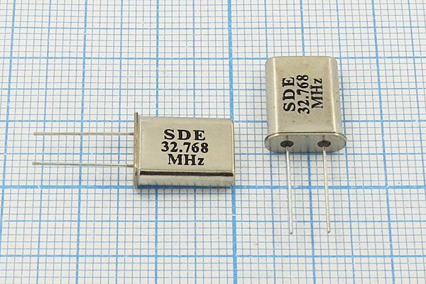Кварцевый резонатор 32,768 МГц - 32768 HC49U 18 49U[SDE] 3Г (SDE 32.768)