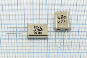 Кварцевый резонатор 32,768 МГц - 32768 HC49U 18 49U[SDE] 3Г (SDE 32.768)