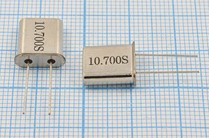 Кварцевый резонатор 10,7 МГц - 10700 HC49U1 S 20 50/-40~85C T[HC-49T] 1Г