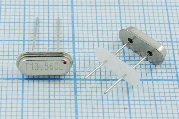 Кварцевый резонатор 13,56 МГц - 13560 HC49S2 16 20 20/-20~70C SS[FT] 1Г +IS