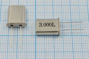 Кварцевый резонатор 3 МГц - 3000 HC49U 16 30 50/-40~85C U[FT] 1Г (3,000L)