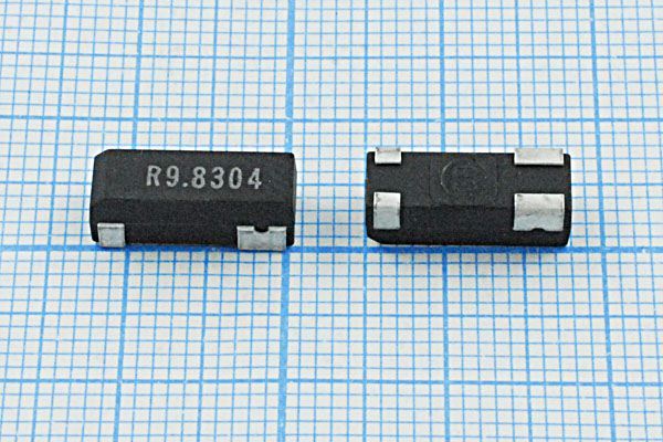 Кварцевый резонатор 9,8304 МГц - 9830,4 SMD13250P4 30 MG3A 1Г (R9.8304)