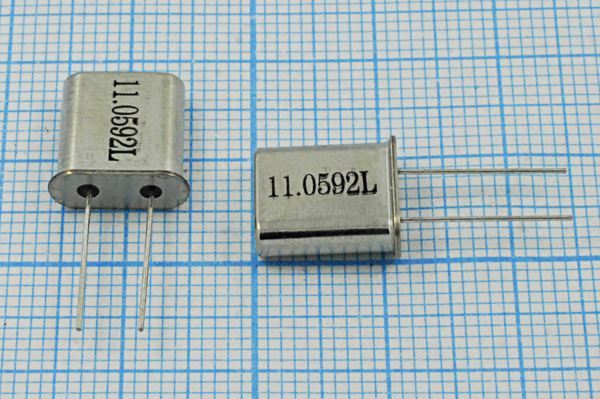 Кварцевый резонатор 11,0592 МГц - 11059,2 HC49U1 30 20 50/-40~85C T[HC-49T] 1Г (L