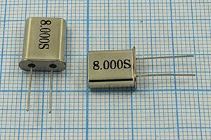 Кварцевый резонатор 8 МГц - 8000 HC49U1 S 10 50/-40~85C T[HC-49T] 1Г