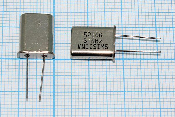Кварцевый резонатор 52,166 МГц - 52166 HC49U S 15 30/-40~70C РПК01МД-6ВС 3Г