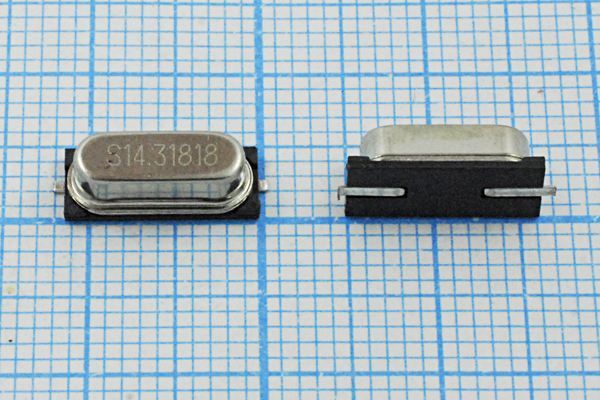 Кварцевый резонатор 14,31818 МГц - 14318,18 SMD49S4 12 30 30/-10~60C 49S-SMD 1Г