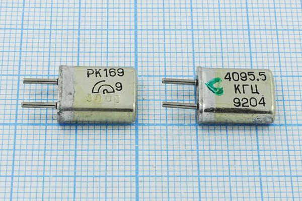 Кварцевый резонатор 4,0955 МГц - 4095,5 HC25U S 15 50/-60~85C РК169МА-6ДУ 1Г