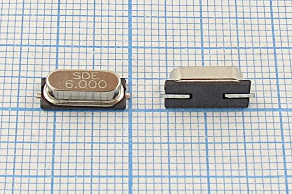 Кварцевый резонатор 6 МГц - 6000 SMD49S4 S 20 20/-20~70C 49S-SMD 1Г