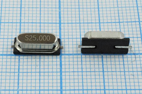 Кварцевый резонатор 25 МГц - 25000 SMD49S4 18 10 20/-40~85C 49S-SMD 1Г