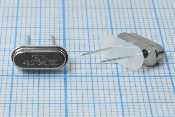 Кварцевый резонатор 49,575 МГц - 49575 HC49S3 32 10 30/-40~85C 49S[SDE] 3Г +IS