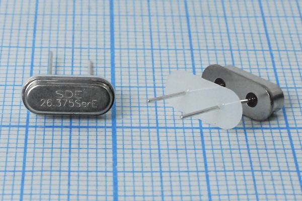 Кварцевый резонатор 26,375 МГц - 26375 HC49S3 S 10 30/-40~85C 49S[SDE] 1Г +IS