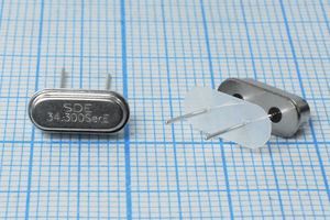 Кварцевый резонатор 34,3 МГц - 34300 HC49S3 S 10 30/-40~85C 49S[SDE] 1Г +IS