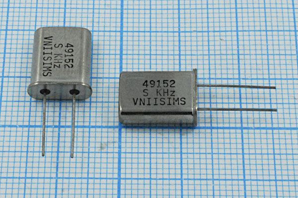 Кварцевый резонатор 49,152 МГц - 49152 HC49U S 15 30/-40~70C РПК01МД-6ВС 3Г