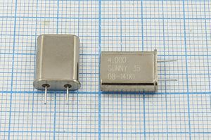 Кварцевый резонатор 4 МГц - 4000 HC49U 35 30 30/-20~85C SA[SUNNY] 1Г 5мм