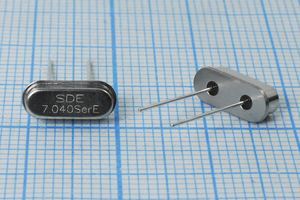 Кварцевый резонатор 7,04 МГц - 7040 HC49S3 S 10 30/-40~85C 49S[SDE] 1Г +IS