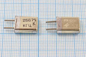 Кварцевый резонатор 26,675 МГц - 26675 HC25U 75 40/-10~60C РК169МА-10АТ 3Г Кварцевый резонатор 26,675 МГц - 26675 HC25U 75 40/-10~60C РК169МА-10АТ 3Г