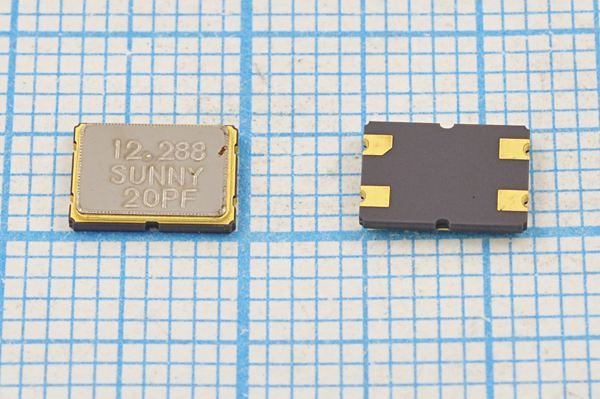 Кварцевый резонатор 12,288 МГц - 12288 SMD07050C4 20 10 15/-10~60C SX-7[SM] 1Г